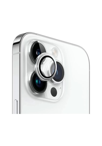 Safeus Safir Temperli Kamera Lens Koruyucu Apple Uyumlu iPhone 14 Pro Max Ve İle Beyaz