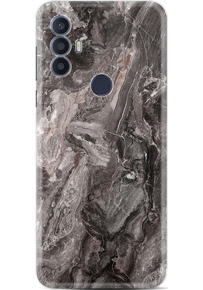 Tcl 30 Se Kilif Resimli Silikon Gri Mermer 1376 556608807