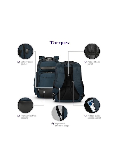 Targus Tbb65602gl Heritageluxe 15-16 İnç Laptop Bilgisayar Sırt Çantası - Mavi