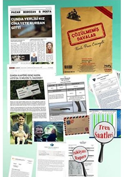 Mükemmel Altılı Dedektif Oyunu Cinayet Oyunu Akıl Hastanesi Dedektiflik Oyunu Dava Çözme Kutu Oyunu
