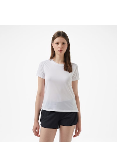 Under Armour Launch Leeve Kadın Beyaz Koşu T-shirtü 1382434 Beyaz