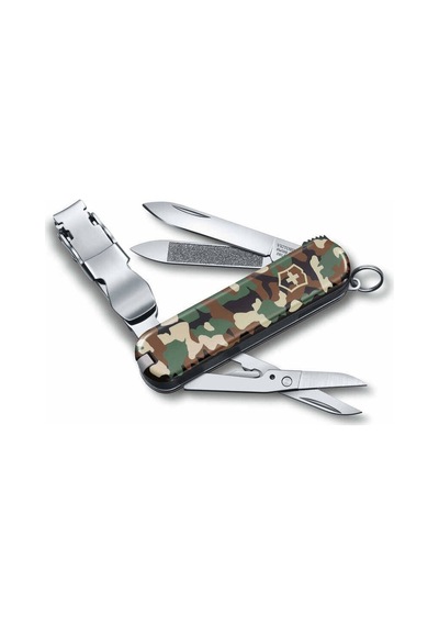 Victorinox 0.6463.94 Nailclip 580 Kamuflaj Desenli Tırnak Makaslı Kamp Çakı Çok Renkli