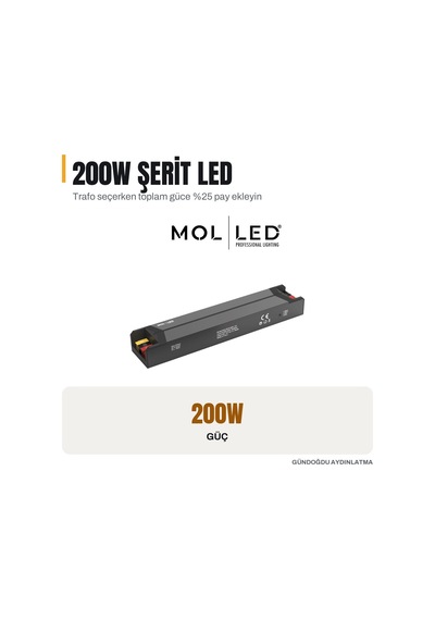 Molled M-power Serisi 200w 12v Led Driver - Mol2613