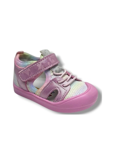 Arzen Bebe 232-26 Anatomik Simli Cırtlı Kız Çocuk Sandalet 19-23 Pembe