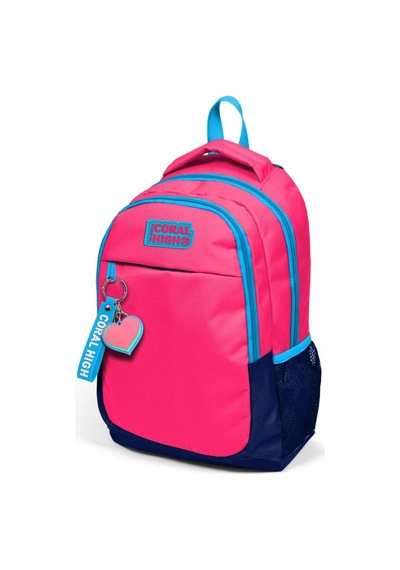 Coral High Kids Neon Mercan Lacivert 3 Lü Okul Çanta Seti Set0114392 Çok Renkli
