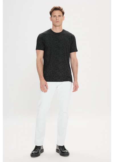 AC&Co / Altınyıldız Classics Erkek Sıyah Slim Fit Dar Kesim Bisiklet Yaka Pamuklu Kısa Kollu Tişört SIYAH AC&Co / Altınyıldız Classics Erkek Sıyah Slim Fit Dar Kesim Bisiklet Yaka Pamuklu Kısa Kollu Tişört SIYAH