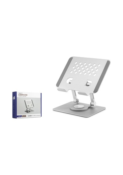 Metal 360 Derece Dönebilen Ergonomik Tablet Ve Laptop Standi - Silver Hdx8021