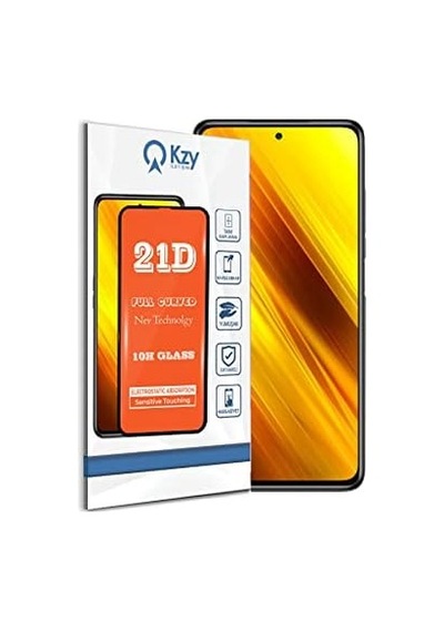 Xiaomi Poco X3 İle Uyumlu Tam Kaplayan 21d Temperli Ekran Koruyucu Cam