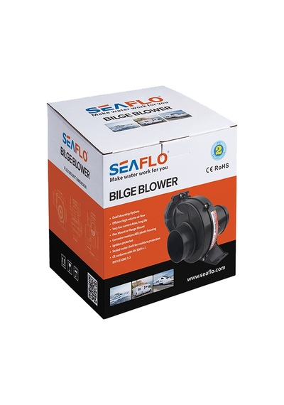 Seaflo Sfbb1-130-01 12 Volt 75 Mm Blower, Tekne Ve Yat Tipi Salyangoz Fan Aspiratör 130cfm