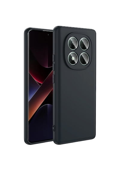 Xiaomi Poco X7 Kılıf Yumuşak Silikon Kamera Korumalı Lansman Pazarplus Koyu Mor