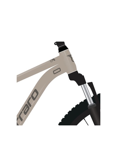 Carraro Crx 724 Dağ Bisikleti Gül Gri-koyu Gri 24v S/36cm Siyah