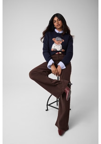 Guess Alicia Kadın Triko Kazak W6br84z1927 Lacivert