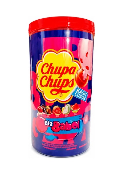 Chupa Chups Vişne, Kola, Çilek, Elma, Karpuz Aromalı Sakızlı Lolipop Şekerleme 12 Gr X 100 Adet-462