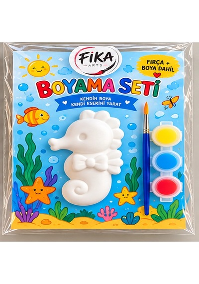 Denizatı Rölyef Figür Taş Tozu Boyama Seti