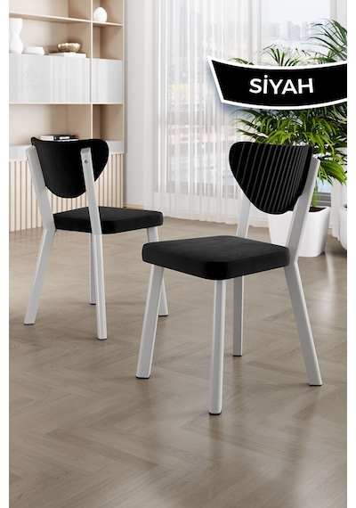 Estro Serisi Mdf Sabit 90x90 Beyaz Mutfak Masası Takımı 4 Adet Sandalye Beyaz Masa Siyah Sandalye Estro Serisi Mdf Sabit 90x90 Beyaz Mutfak Masası Takımı 4 Adet Sandalye Beyaz Masa Siyah Sandalye