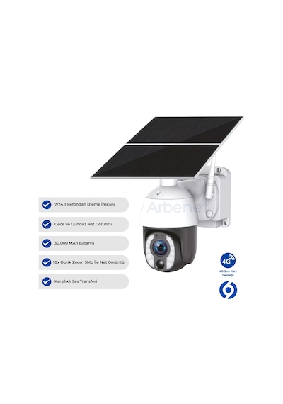 İnox-233 5 Mp-10x Optık Zoom, Aov , Solar Panelli Kamera