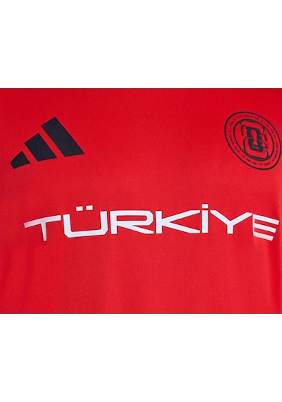 Adidas Fıfa World Cup 26 Türkiye Tişört Erkek Futbol Tişörtü Kv7267 Kırmızı