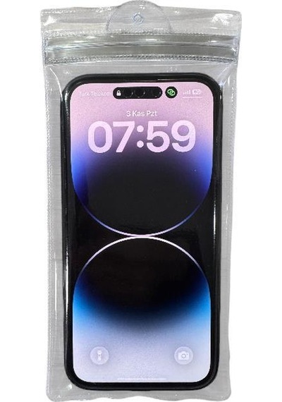 Telefon Kılıfı Su Geçirmez Kilitli Kapak Xl Siyah