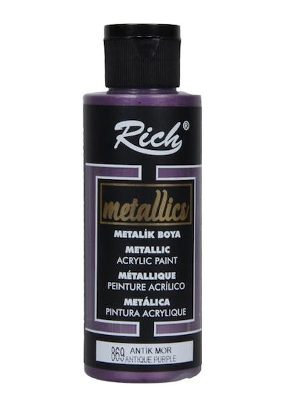 Rich Metalik Akrilik Boya Antik Mor 120Ml