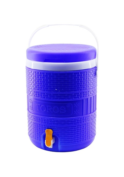 Toros 20lt Yuvarlak Termos Mavi Plastik Musluklu - Taşıma Kulplu Brkt-504217 5365 Çok Renkli