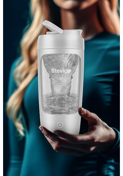Stevig 4 Gym Şarj Edilebilir Elektrikli Protein Shaker 650 Ml White St-226 Beyaz