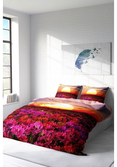 Çift Kişilik Pamuk Saten Nevresim Takımı Sunset, Monohome59781 Diğer