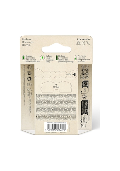 GP GP2100AAHCB4-2GBE6 2100 Serisi 2000 mAh AA Ni-MH Şarj Edilebilir Kalem Pil 4 + 2'li