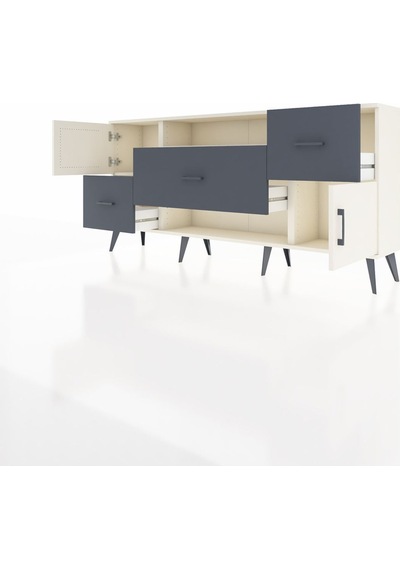 Arges Konsol 2 Raflı 3 Çekmeceli 2 Kapaklı 176x30x83 Aytaşı-aytaşı/antrasit Aytaşı/antrasit Arges Konsol 2 Raflı 3 Çekmeceli 2 Kapaklı 176x30x83 Aytaşı-aytaşı/antrasit Aytaşı/antrasit