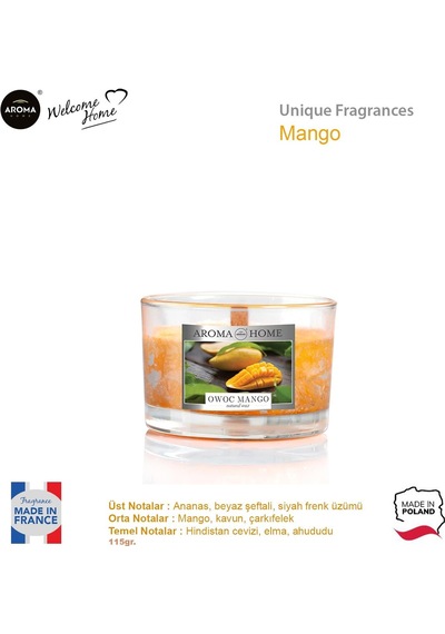 Aroma Unique Fragrances Kokulu Mum Mango Fruit 115 G
