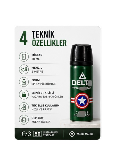 Delta Biberr Gaz Sprey 50ml
