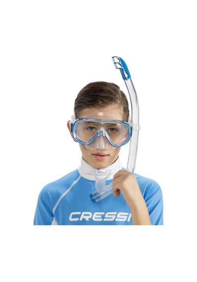 Parumarin Cressi Junior 7-15 Yaş Ondina Maske Şnorkel Seti Sarı