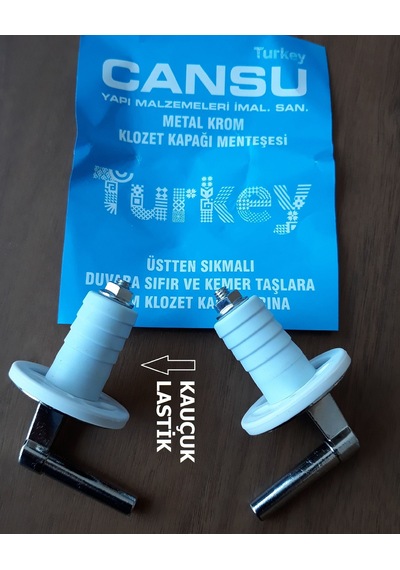 Metal Klozet Kapağı Montaj Vidası Üsten Sıkıştırmalı Üniversal Tü