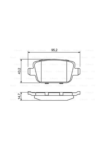 Ford Mondeo 2.0 2007-2014 Bosch Arka Balata Netpar24537