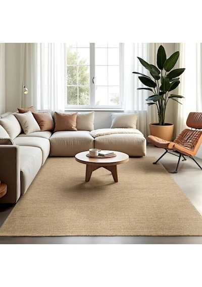 Sisal 02 Dokuma Halı / Makinede Yıkanabilir / Kaymaz Tabanlı / Bej / 100x80 Cm / Model Ssl0207 Çok Renkli