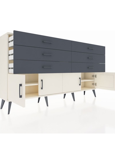 Arges Konsol 2 Raflı 6 Çekmeceli 4 Kapaklı 176x30x99 Aytaşı-aytaş Aytaşı-aytaşı/antrasit Arges Konsol 2 Raflı 6 Çekmeceli 4 Kapaklı 176x30x99 Aytaşı-aytaş Aytaşı-aytaşı/antrasit