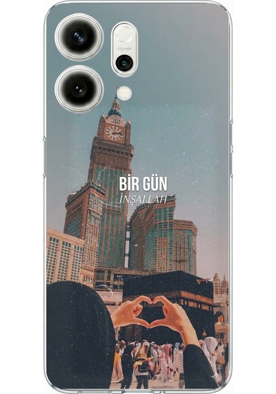 Oppo Reno 14 5g Uyumlu Kabe Sevdası Baskılı Silikon Kılıf Renkli