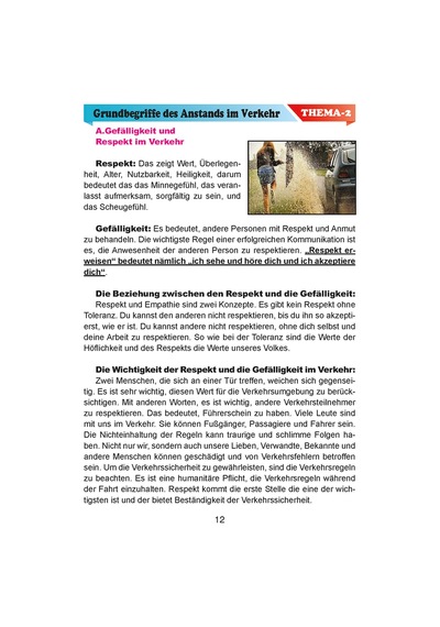 Almanca Sürücü Eğitim Kitabı - Sürücü Kursu Kitabı
