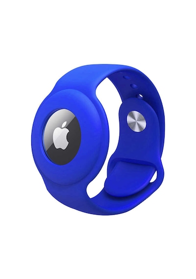 Apple Uyumlu AirTag Anahtarlık Zore Kordon-saks Mavi