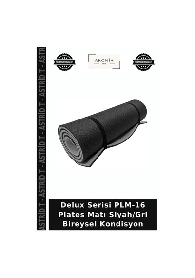 Delux Serisi Plm-16 Plates Matı Siyah/gri Bireysel Kondisyon Siyah - Gri