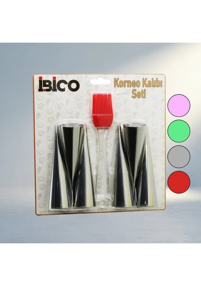 Dekoratif Silikon Pasta Kalıbı Seti 3.4 Cm Çap 12 Cm Uzunluk 0