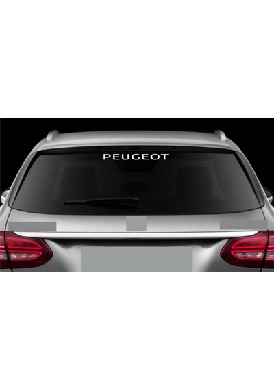 Peugeot Araba Arka Cam Sticker Yapıştırma