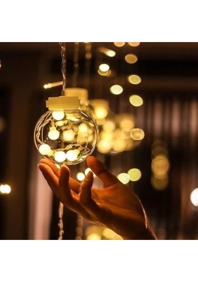 2,5 M 138 Led Gün Işığı Saçak Işık 8 Toplu Dekoratif Aydınlatma Çok Renkli