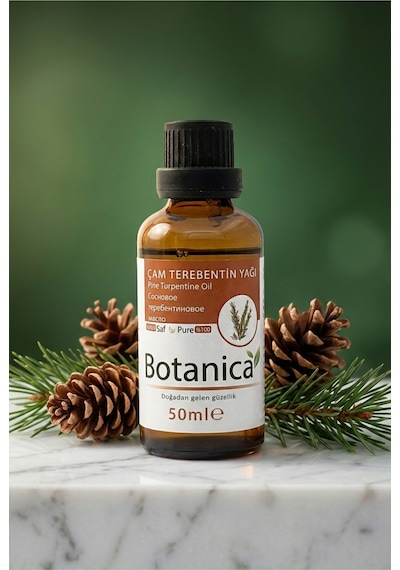 Botanica %100 Saf Çam Terebentin Yağı Kas Gevşetici Rahatlatıcı Doğal Bitkisel Masaj 50 Ml 50 ML