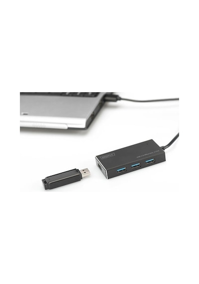 Digitus Da-70240-1 4 Port USB 3.0 Çoklayıcı (Güç Adaptörlü)
