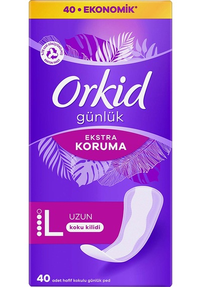 Orkid Günlük Ped Ekstra Koruma Uzun 40'lı