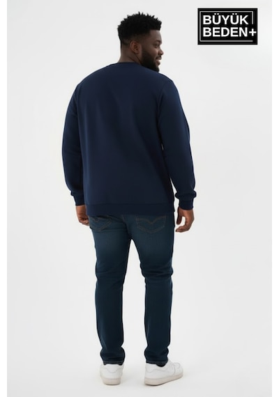 Süperlife Erkek Büyük Beden New York Baskılı Bisilet Yaka İnce Sweatshirt Spr26bsw956-5 Lacivert Süperlife Erkek Büyük Beden New York Baskılı Bisilet Yaka İnce Sweatshirt Spr26bsw956-5 Lacivert