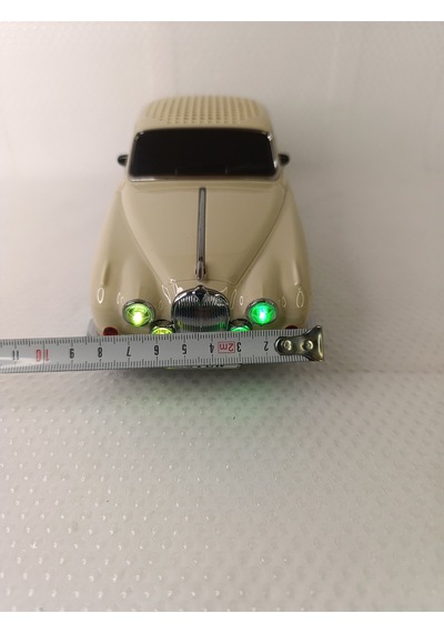Nostaljik Radyo Oyuncak Araba Müzik Çalar Bluetooth Hoparlör Usb Tf Aux Sd Kart Ses Bombası - Gri- T