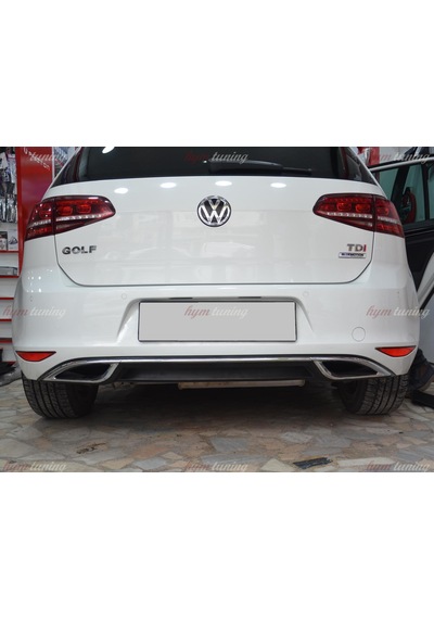 Golf 7 Difüzör. 7.5 Görünüm. Krom Egzozlu Difüzör. Parlak Siyah