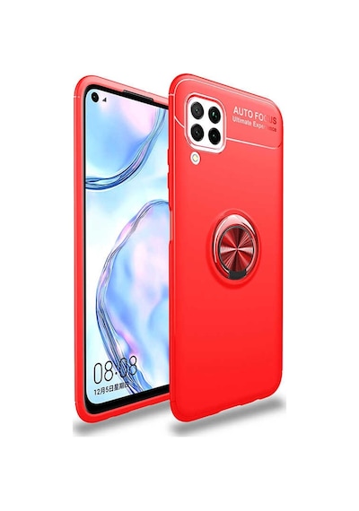Huawei P40 Lite Kilif Yüzüklü Tam Korumali Silikon 434955163