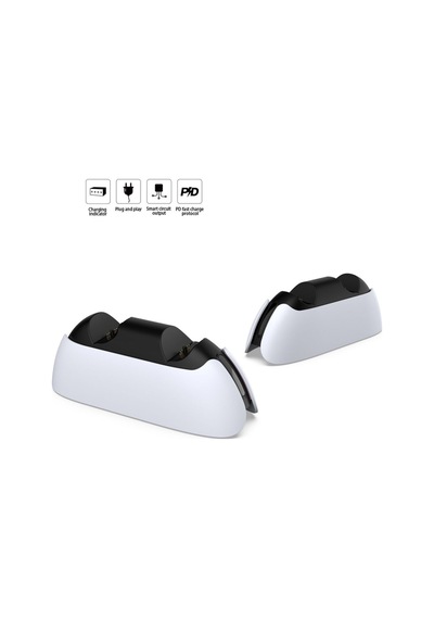 Tp5-05103e Ps5 Kontroller Geri Çekilebilir Ayaklı Led Göstergeli Işıklı Hızlı Şarj Standı